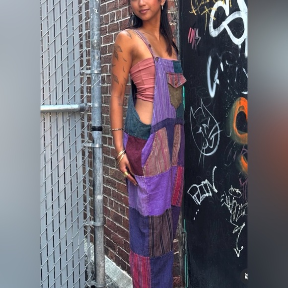 Patchwork overalls handmade, One size - Picture 10 of 10